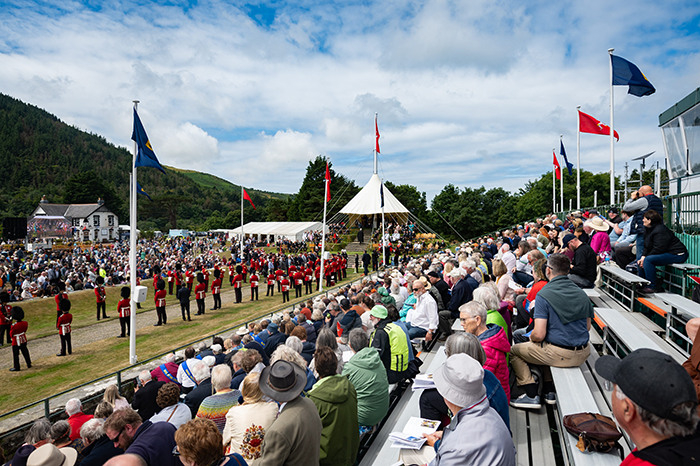 Tynwald Day ceremony at St John's, Isle of Man - the world's oldest continuously sitting parliament assembles on the hill, surrounded by the people