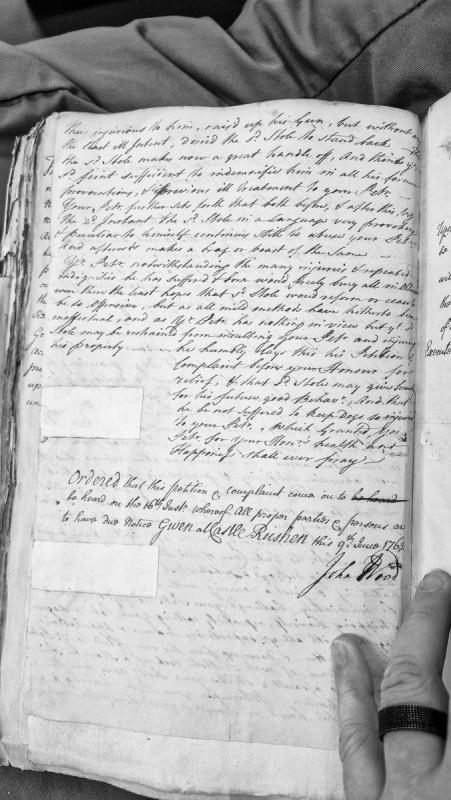 Petition for relief against Stole for abuse, assault, and injurious dogs