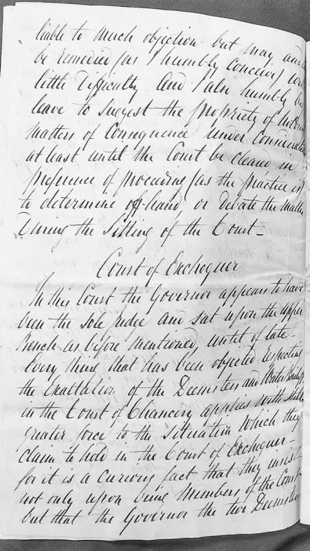 Observations on court procedure and the role of Deemsters in the Court of Exchequer