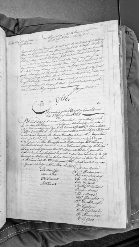 Keys judgment on land boundary dispute between Christian and Corlet, Parish of Bride