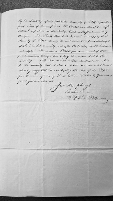 Legal opinion on annuity trust arrangements and parliamentary charges