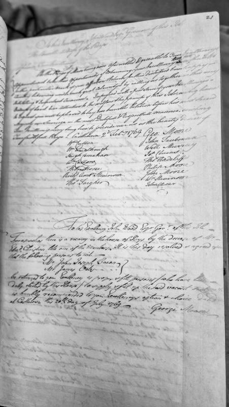 House of Keys resolution recommending candidates to fill vacant seat