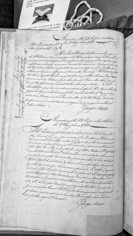 Petition of William Cain and Thomas Taylor regarding May Farm Tenants jury proceedings