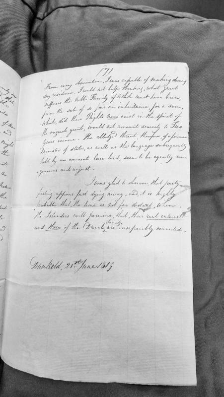 Observations on the sale of Athol family inheritance and political divisions in Isle of Man