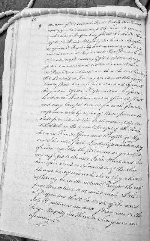 Trust declaration concerning Isle of Man offices and revenue rights