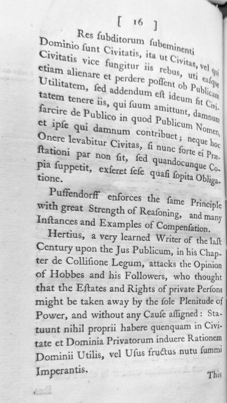 Legal treatise on state power and compensation for private property loss