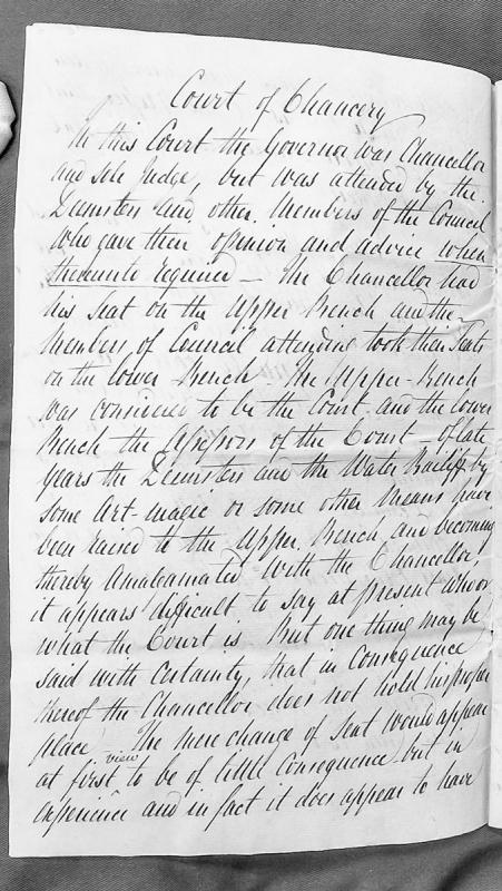 Description of Court of Chancery structure and recent changes to judicial seating