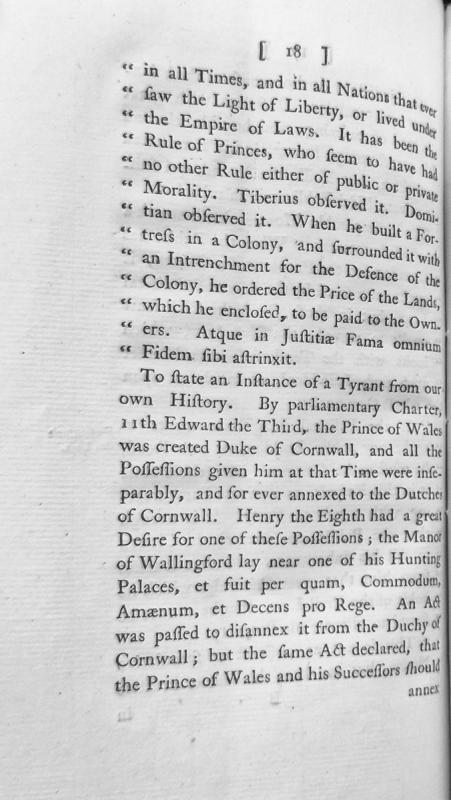 On the authority of princes to seize lands and the precedent of Henry VIII