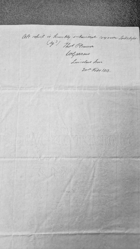 Legal submission to House of Lords by Plumer and Garrow