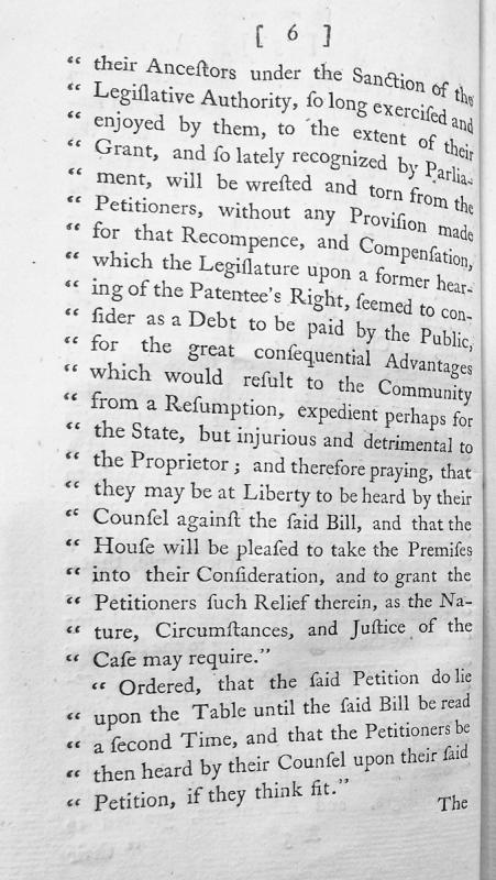 Petition against bill regarding loss of ancestral rights and legislative grants
