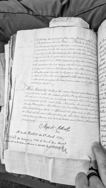 Dismissal of John Kaighin's appeal for non-prosecution with costs