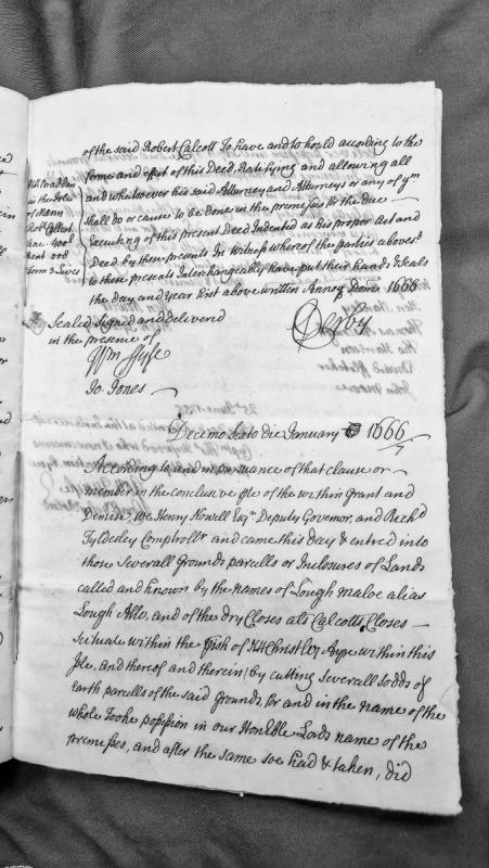 Entry into possession of lands in Isle of Man on behalf of Lord