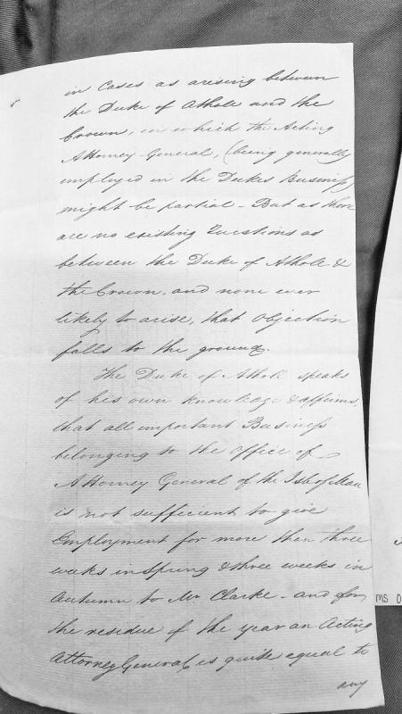 Opinion on the sufficiency of Attorney General employment in Isle of Man