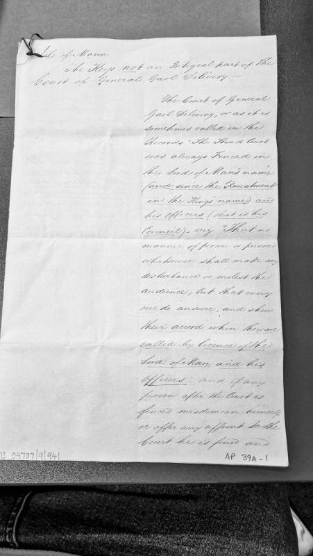 The Keys not an integral part of the Court of General Gaol Delivery