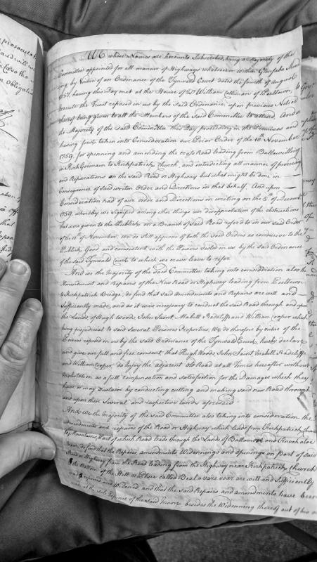 Glenfaba Sheading Highway Committee order approving road improvements and compensation