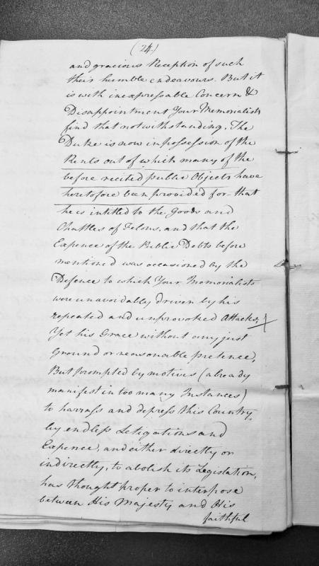 Memorial regarding the Duke's possession of rents and goods, and litigation harassment