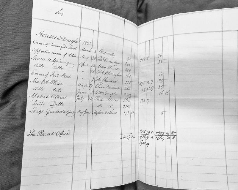 Houses in Douglas 1822 - Property valuations and assessments