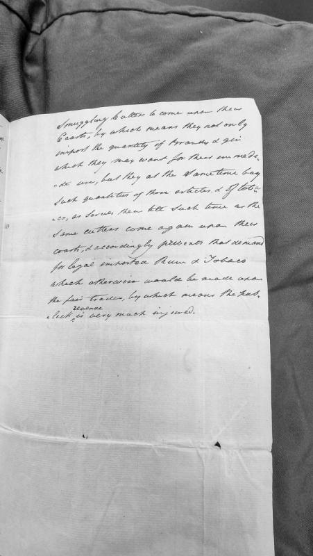 Fragment regarding smuggling cutters and illicit brandy, gin, and tobacco imports