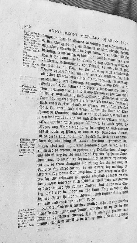 Excise regulations regarding distillers' entries, officer access rights, and penalties for obstruction