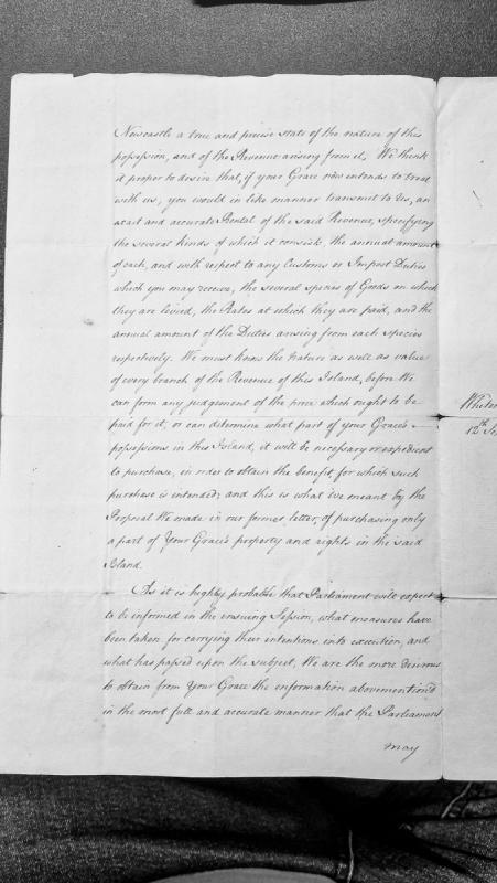 Request for detailed revenue rental and financial information regarding Isle of Man possessions