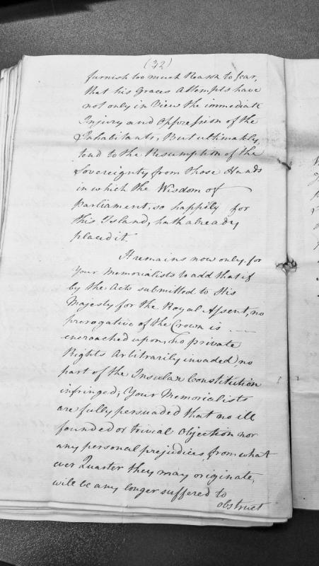 Petition concerning Crown prerogative and insular constitution of the Isle of Man