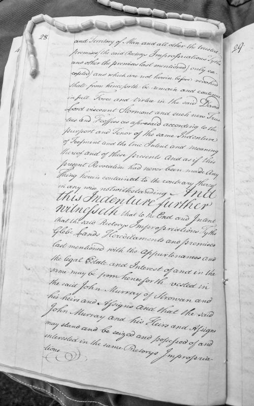 Indenture of Feofment concerning rectories, impropriations and tithes in Isle of Man