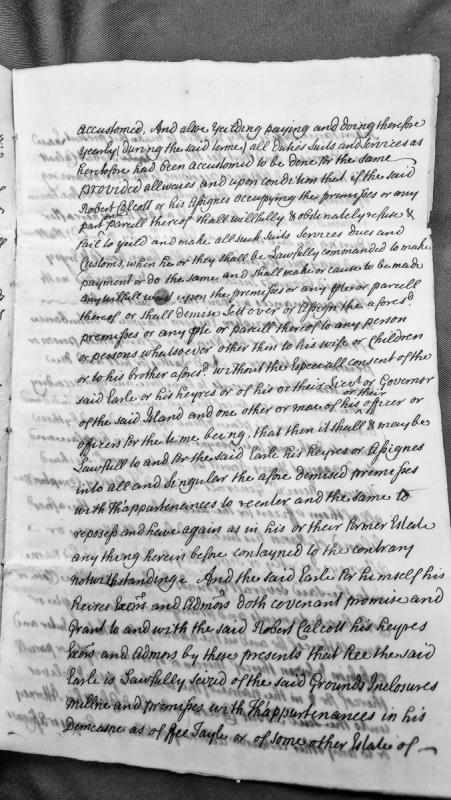 Lease covenant between an Earl and Robert Calcott for grounds, enclosures and mill premises