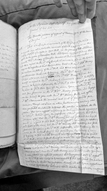 Petition of Thomas Crier regarding Tromodde Mill lease dispute with Sir Quayle Summerville