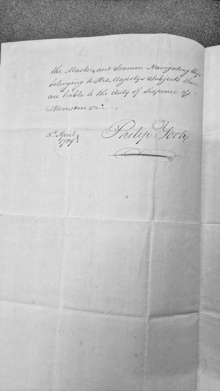 Masters and seamen duty of sixpence per mensem liability notice